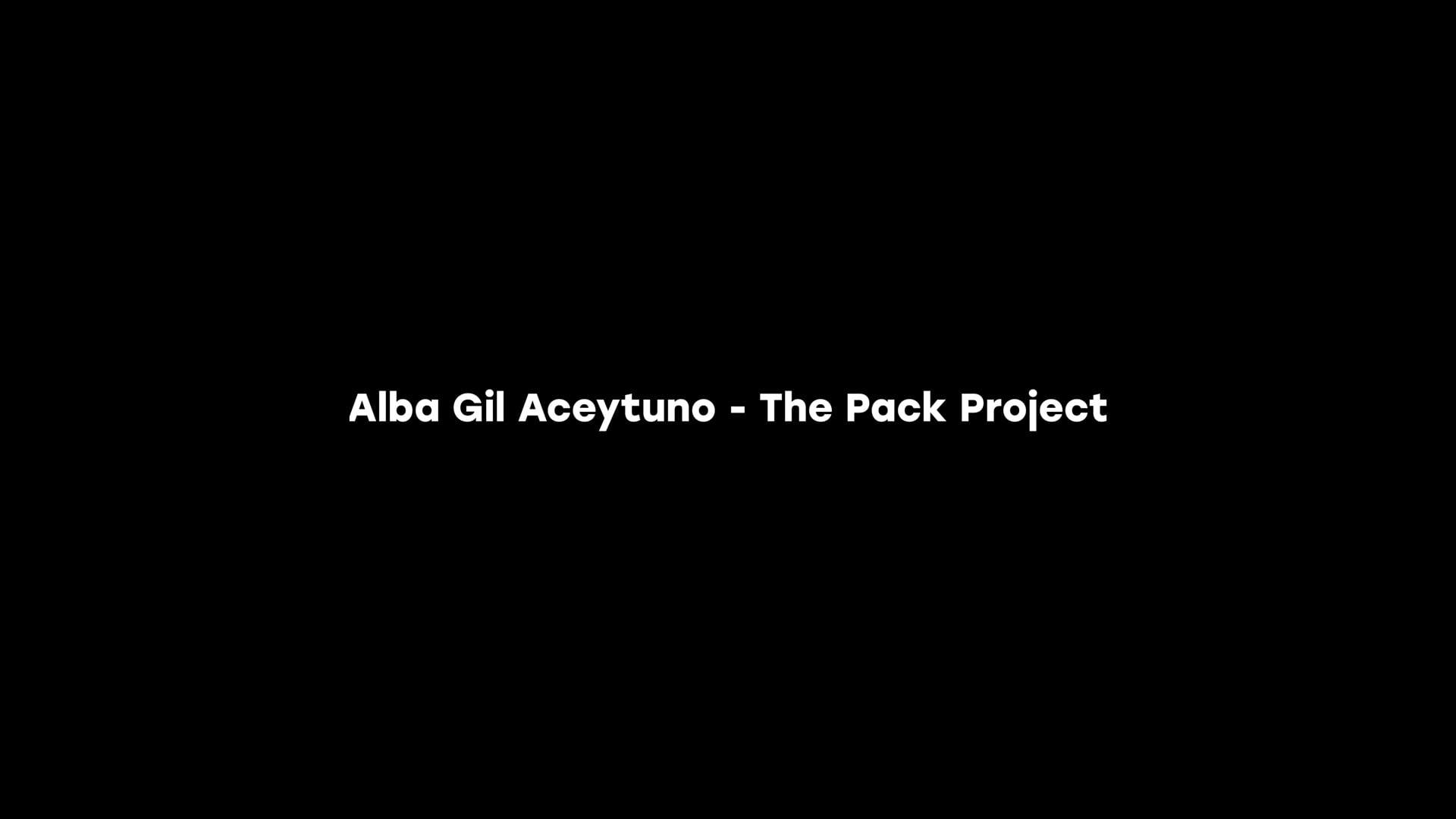Alba Gil Aceytuno’s The Pack Project thumbnail